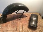 000000000 Vtwin Harley 1948 Knucklehead Panhead Rear Fender Repop Black