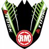 184-474-0018 Attack Graphics Turbine Front Fender Decal Green