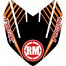 184-474-0033 Attack Graphics Turbine Front Fender Decal Orange