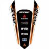 184-488-0029 Attack Graphics Turbine Rear Fender Decal Orange