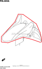 53110-28k00-291 Suzuki New Oem Dl Front Fender Black