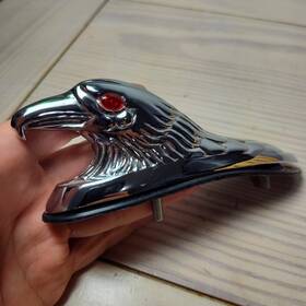 Hl-002-ch 667motosports Motorcycle Front Fender Mudguard Ornament Chrome Eagle Head Statue Universal