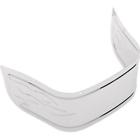 1405-0118 76764fs5 Drag Specialties Chrome Steel Front Fender Skirt Flame