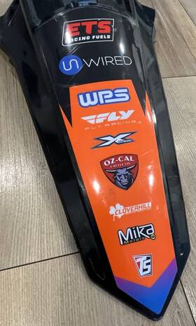 0023495.090 Acerbis Rear Fender Black Ktm Xc-f 250 2019-2022 Used