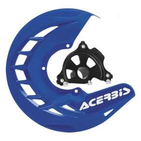 1654800094 Acerbis X-brake Front Disc Cover With Mounting Kit Blue Black Mount
