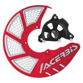 1655270200 Acerbis X-brake Vented Front Disc Cover With Mounting Kit Red/white Black