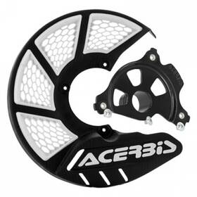 1655270220 Acerbis X-brake Vented Front Disc Cover With Mounting Kit Black/white Black