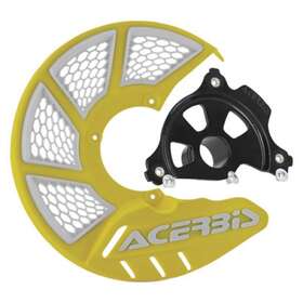 1655270252 Acerbis X-brake Vented Front Disc Cover With Mounting Kit Yellow/white