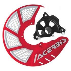 1655270308 Acerbis X-brake Vented Front Disc Cover With Mounting Kit Red/white Black