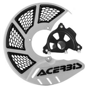1655270309 Acerbis X-brake Vented Front Disc Cover With Mounting Kit White/black Black