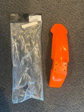 2040400237 Acerbis Like New Front Fender Orange For Ktm 65 2002-2008
