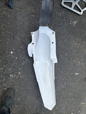 237417000244b7-298bb2 Acerbis Rear Fender White For Yamaha Yz450f 2014-2017 Yz250f