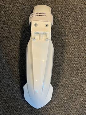 2421110002 Acerbis Like New Front Fender White For Ktm 125 150 250 350 And 450