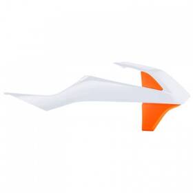 2685966813 Acerbis Radiator Scoops White/16 Ktm Orange