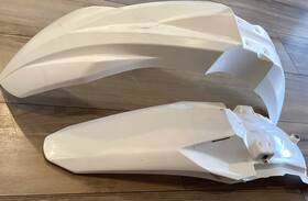 2983550002 Acerbis Front Rear Fender White For 2024 Kawasaki Kx 450