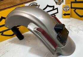 46042 Advan Black Silver Fortune Cvo Rear Fender System For 14 Harley Street Electra