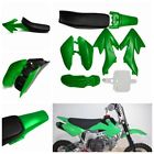 Aka480897 Matcc Green Abs Pit Bike Set Mudguard Seat