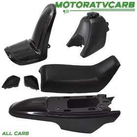 Mot959724 All-carb Plastic Fender Body Seat Gas Tank Kit For Yamaha Pw50 Py50 Black New