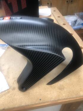895394 Aprilia Accessories Front Fender Carbon Fiber Rsv4 Rr/rf Oem