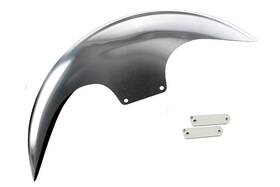 Cafe-19-14l-s Bagger Nation Cafe Front Fender - Stain Adaptors 16 Inch -19 Whe