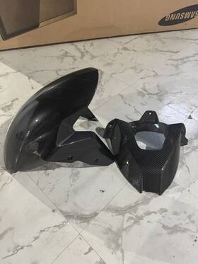 Cbbm-s1k-hgr-t Bestem 2009-2019 Bmw S1000rr Rear Hugger Mud Guard Fender Carbon Fiber- Front