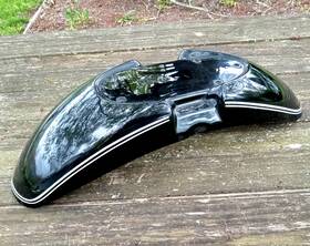 46612234911 Bmw Oem Motorcycle Front Fender Mud Guard Black White Stripe R1200c