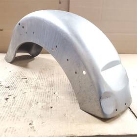 240469 Custom Chrome Raw Steel Vintage Style Rear Fender Plain Without Light Mount Harley Softail 1986