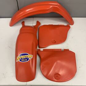 Hon-pk-1978cr250-r Dc Plastics Plastic Kit 78-79 Cr250 R Front Rear Fenders Side Panels Number Plates Save