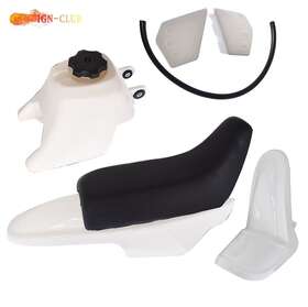 Icc1620114 Genrics For Yamaha Pw50 Py50 Pw 50 Plastic Fender Body Seat Gas Tank Kit White
