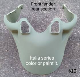 C26326013l0 Genuine Scooter Company Buddy Moped Front Fender - Rear Section Italia Or Paint