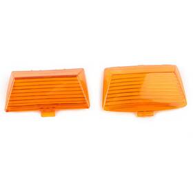 Goodyue 550720998403 2x Abs Amber Fender Tips Mud Guard Light Lens For Harley Touring Ultra Classic
