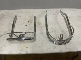 2407 Harley-davidson Vintage Original Front And Rear Fender Trim Rails Panhead