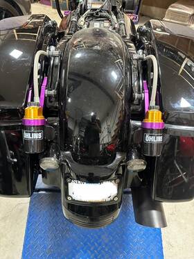 26239 Harley-davidson Oem 09-23 Touring Street Electra Glide Rear Fender With Lights Led Black