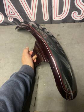 28662 Harley-davidson Softail Springer Front Fender Red Grey Silver Oem Fxsts