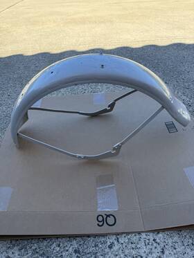 3702-40m Harley-davidson Wla 45 Solo Original Front Mud Guard / Fender 3702-40m Harley-davidson Wla 45 Solo Original Front Mud Guard / Fender