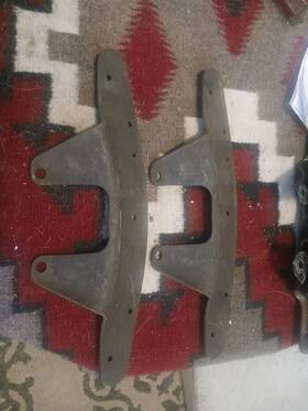38610-52 Harley-davidson Panhead Shovelhead Hydra Front Fender Mount Brackets Pt #