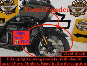 Harley-davidson 40402 Oem Hd 95-25 Touring Front Fender Vivid Black Genuine Factory