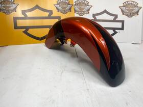 44566 Harley Davidson Oem 14-23 Touring Front Fender Sunburst Orange / Starfire Black