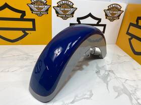 45130 Harley-davidson Oem 14-23 Road Glide Front Fender Bright Billiard Blue And Grey