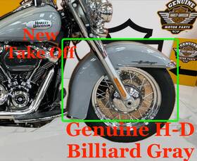 47966 Harley-davidson 18-26 Oem M8 Softail Heritage Front Fender Billiard Gray