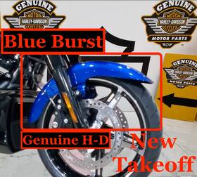 47968 Harley-davidson 24-2025 2026 Oem Touring Street Glide Chopped Front Fender Blue Burst