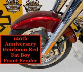 Harley-davidson 48303 120th Anniversary 18-26 Oem M8 Fat Boy Heirloom Red Fade Front Fender