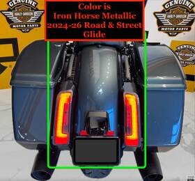 Harley-davidson 48479 Oem 23-26 Street Road Glide Rear Fender/tail Lights Iron Horse Metallic
