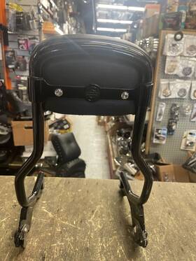 52300454 Harley-davidson Hold Fast Sissy Bar W Pad Touring Flh Oem Upright Standard Ht Gloss Blk