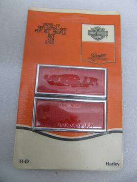57255-72 Harley-davidson Two Reflectors Fender Frontend Fork Shovelhead Sportster Saea71