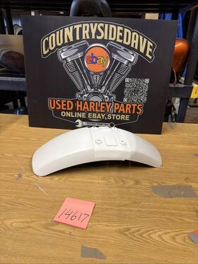 58900272 Harley-davidson Fat Bob Front Fender Bonneville Salt Denim New M8 Softail 18 Up