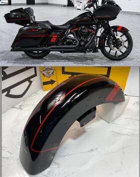 58900291eha Harley-davidson 46864 14-23 Oem Cvo Touring Street Glide Road Electra Front Fender