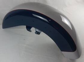 58900564 Harley-davidson Cvo Touring Gunslinger Billiard Blue/stone Wash White Front Fender 589005