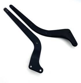 59066-00 Harley-davidson 58991-00 Oem Wrinkle Black Rear Fender Support Strut Covers