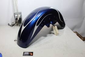 59000-58h Harley-davidson 41-84 Oem Fl Flh Panhead Shovelhead Touring Front Fender Blue Used